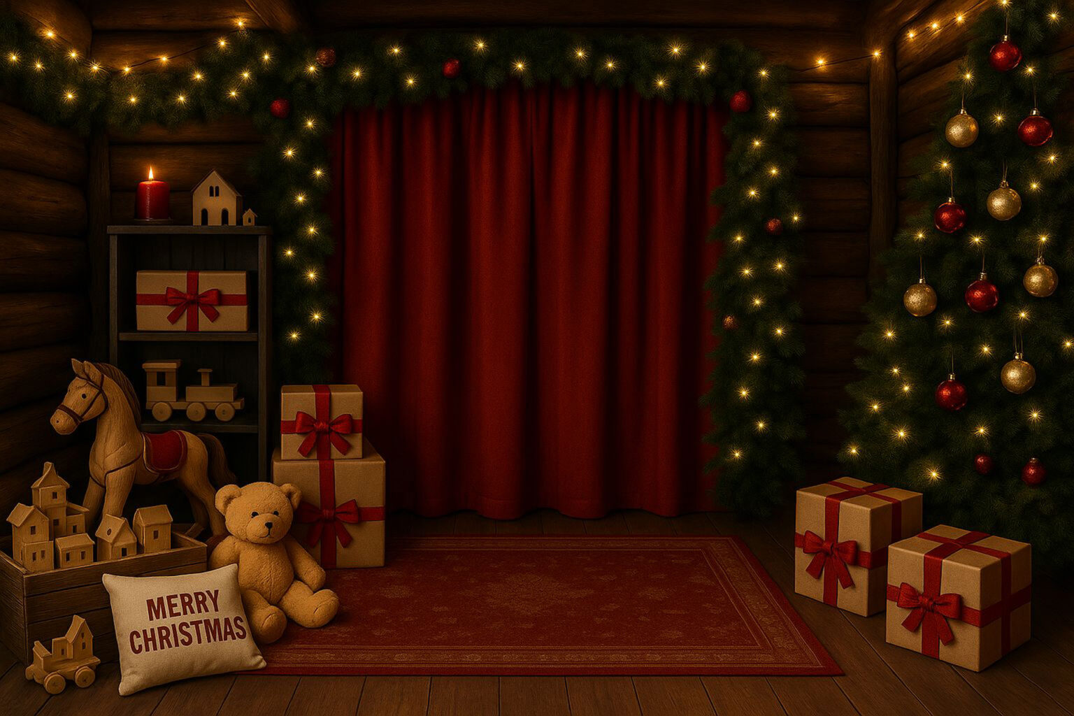 Cozy Christmas 1 ProFold Photography Backdrop For Studios - Click Backdrops