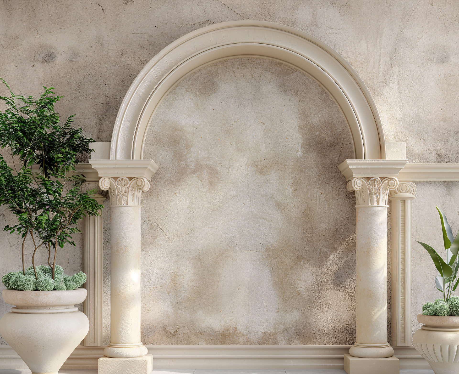 Corinthian Column Arch Photography Backdrop